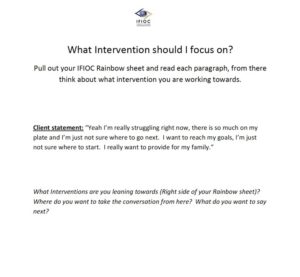 Practice Worksheet-What's your Intervention?