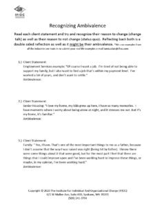 Recognizing Ambivalence