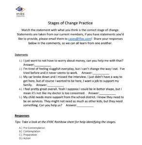 Stages of Change practice